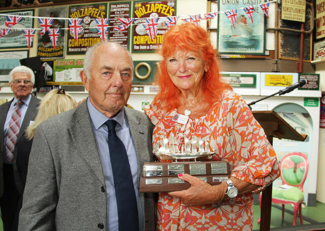 Winner with SS Great Britain trophy