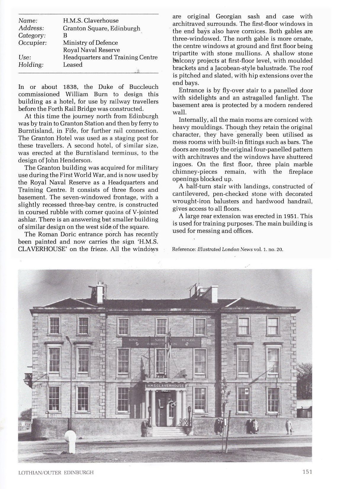 HMSClaverhouseHistoricBuildingsatWork.theScottishCivicTrustandPSA1983