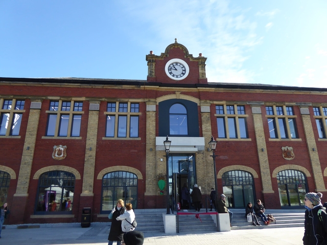 Frontage of the station building