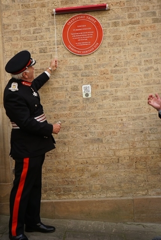 Unveiling by Lord Lieutenant of Lincolnshire