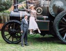 oliver heal and annik coatalen heal on their wedding day   with boadicea